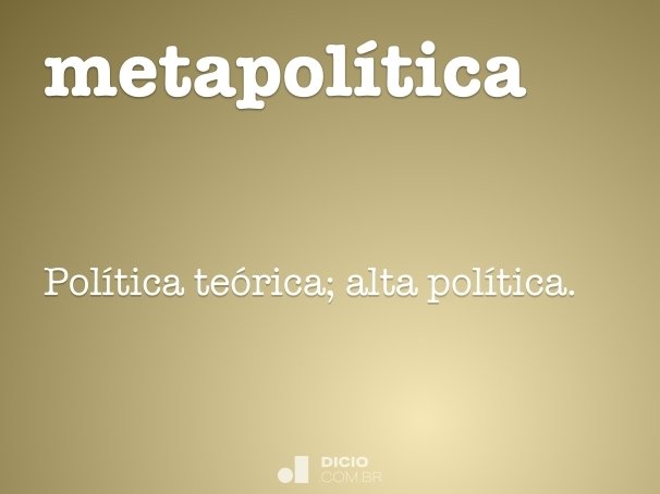 metapolítica