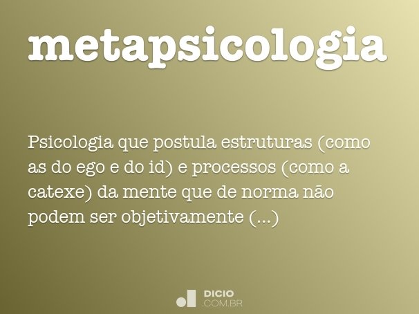 metapsicologia