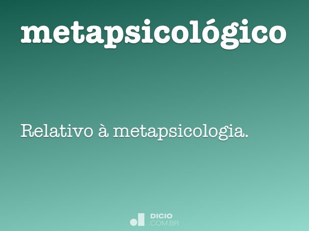 metapsicológico