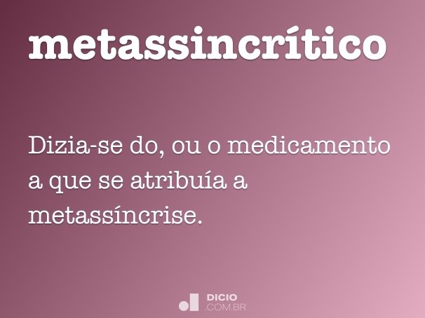 metassincrítico