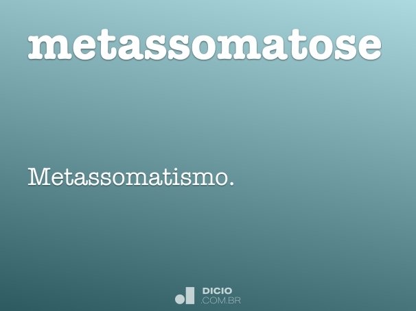 metassomatose