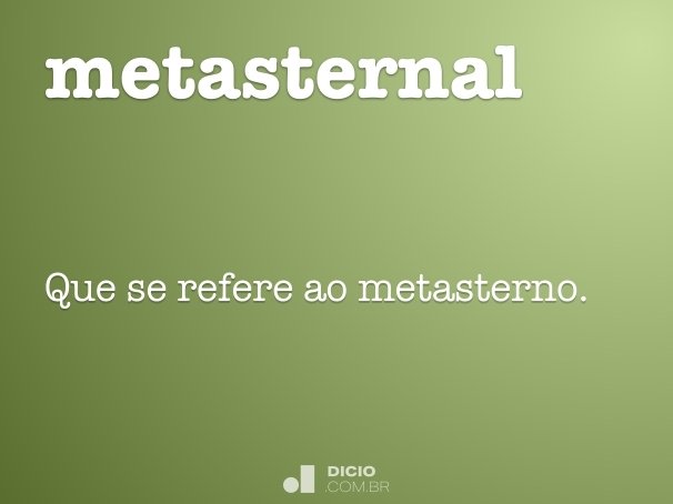 metasternal