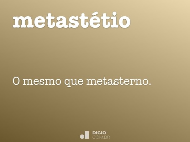metastétio