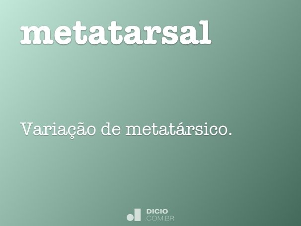 metatarsal