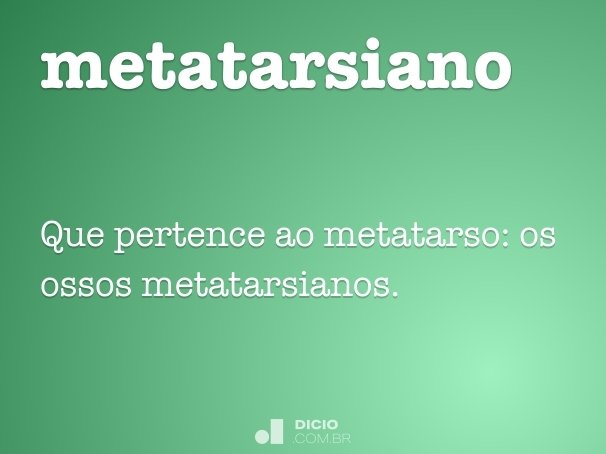 metatarsiano