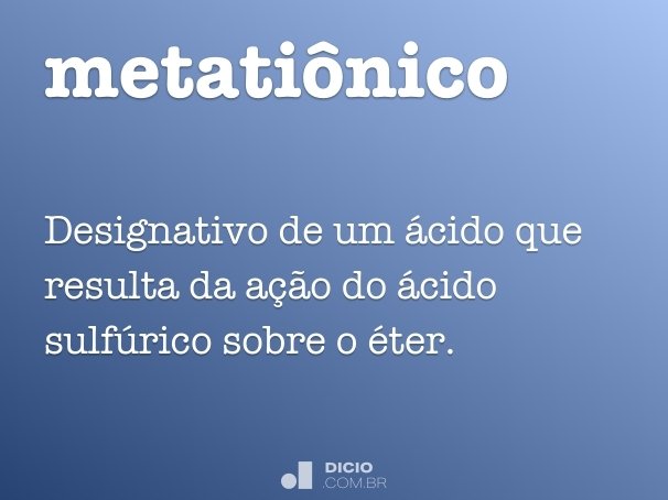 metatiônico