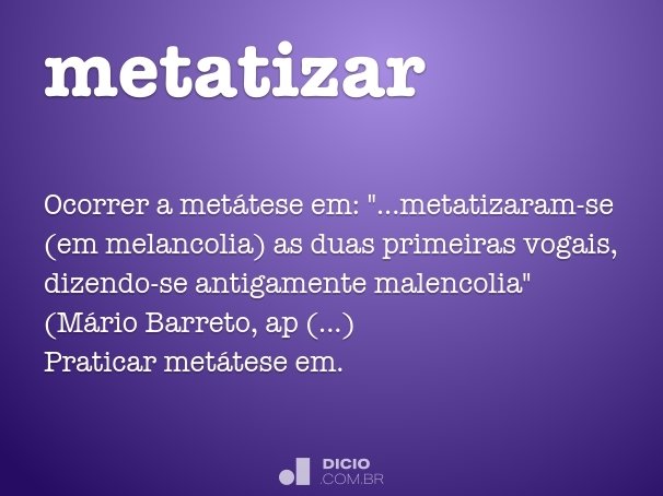 metatizar