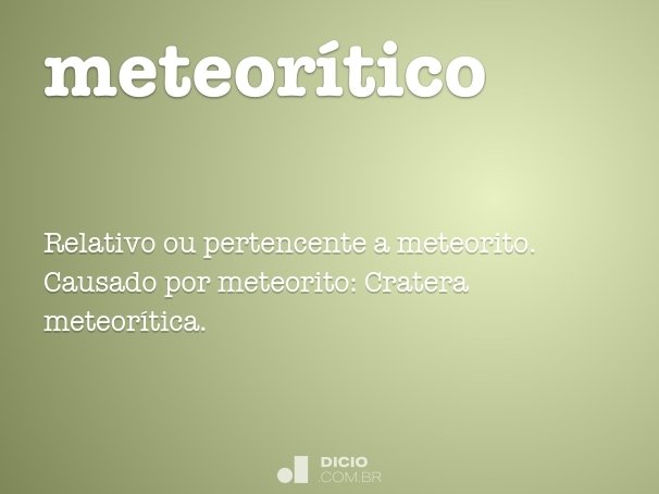 meteorítico