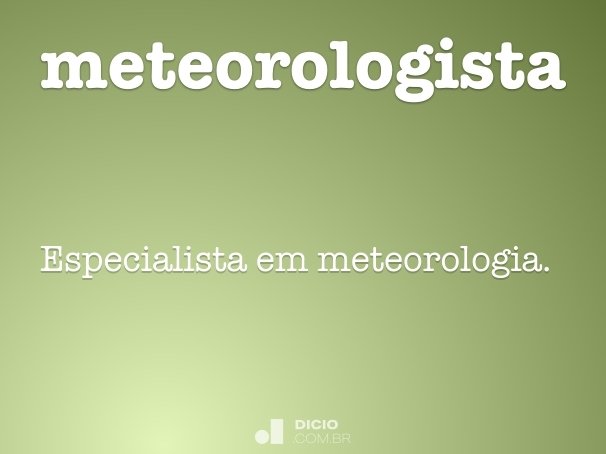 meteorologista