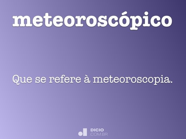 meteoroscópico