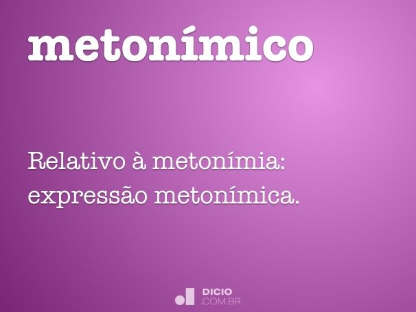 metonímico