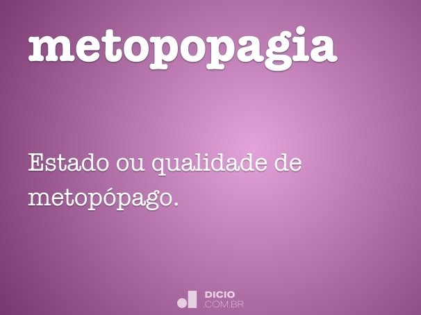 metopopagia