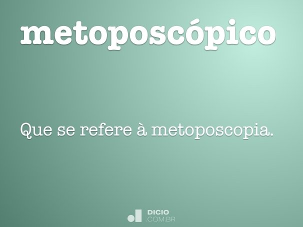 metoposcópico