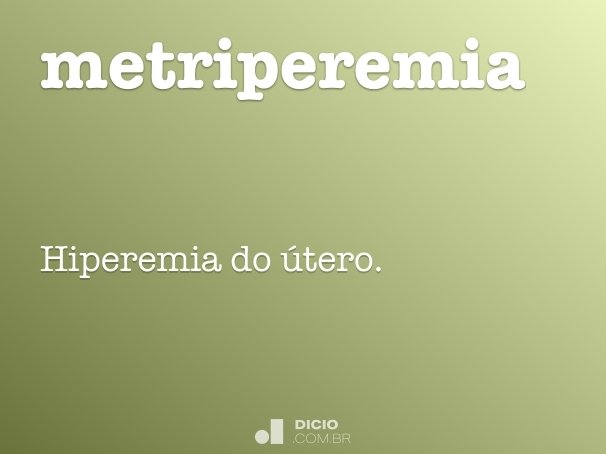 metriperemia