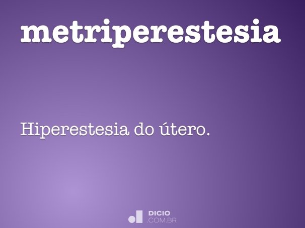 metriperestesia