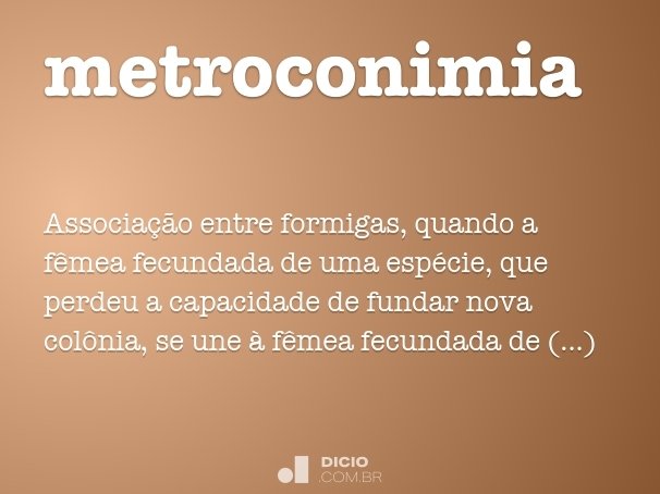 metroconimia