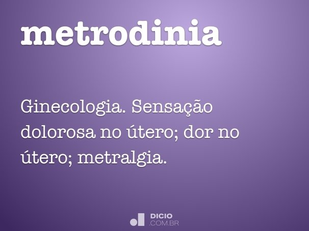 metrodinia