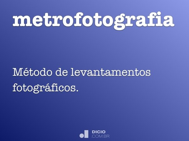 metrofotografia