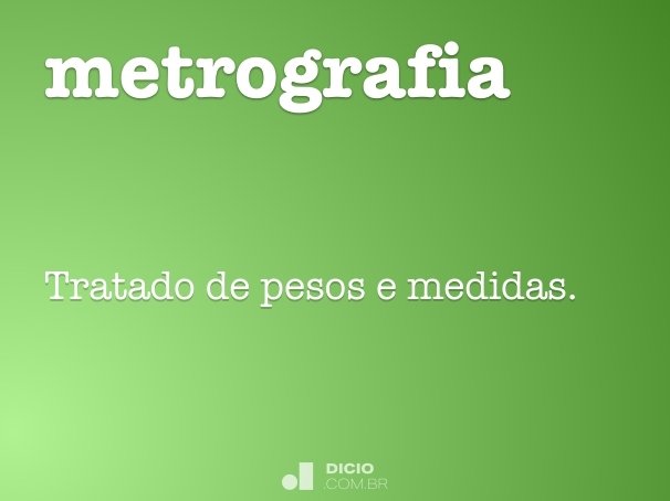 metrografia