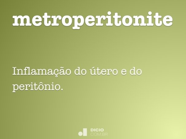 metroperitonite