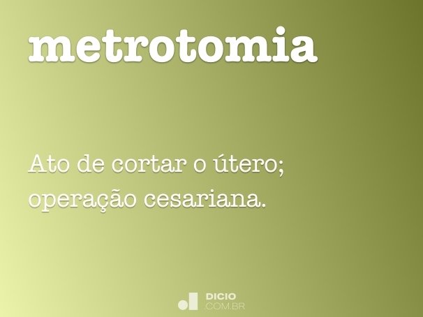 metrotomia