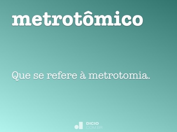 metrotômico