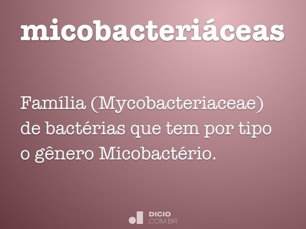 micobacteriáceas