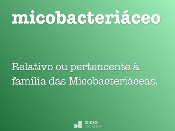 micobacteriáceo