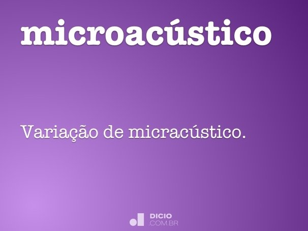 microacústico
