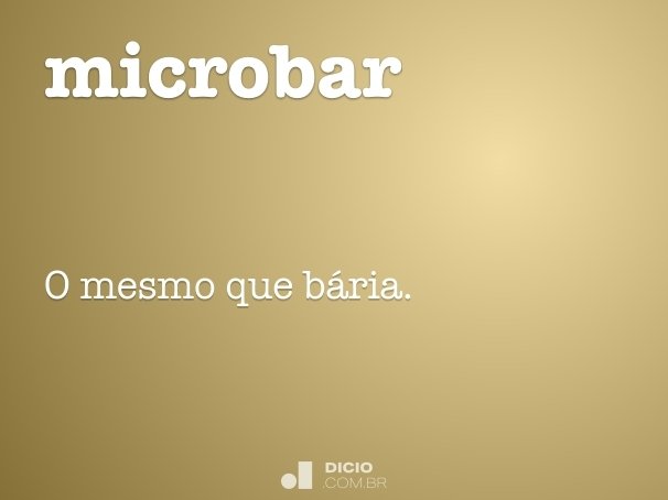 microbar