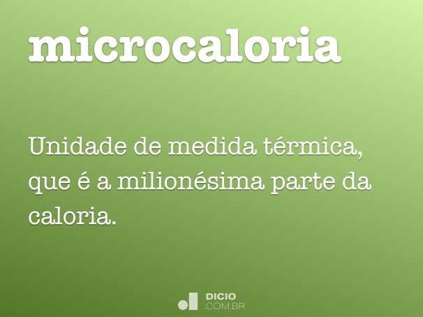 microcaloria