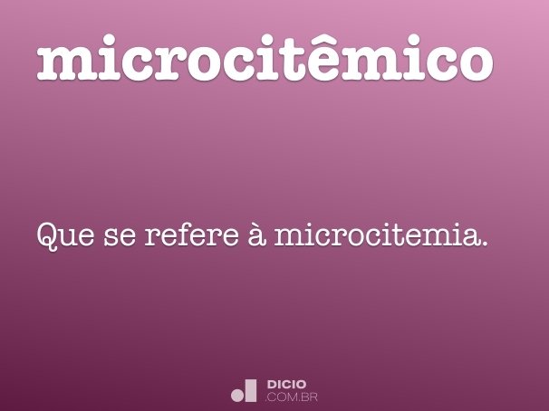 microcitêmico