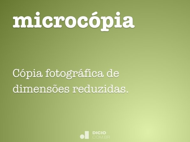 microcópia