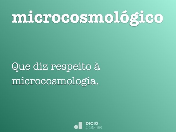 microcosmológico