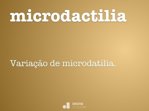 microdactilia