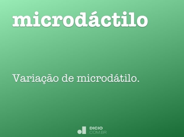 microdáctilo