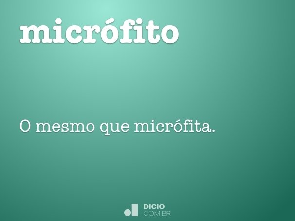 micrófito