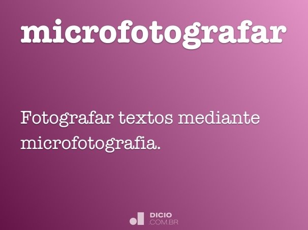 microfotografar