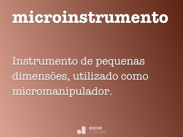 microinstrumento