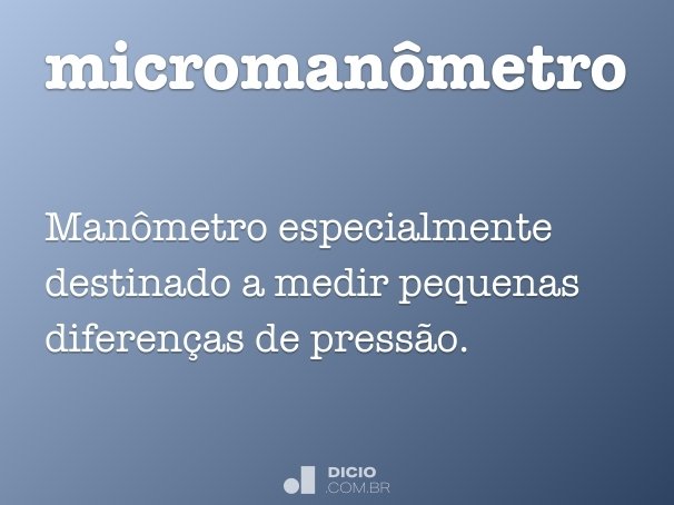 micromanômetro