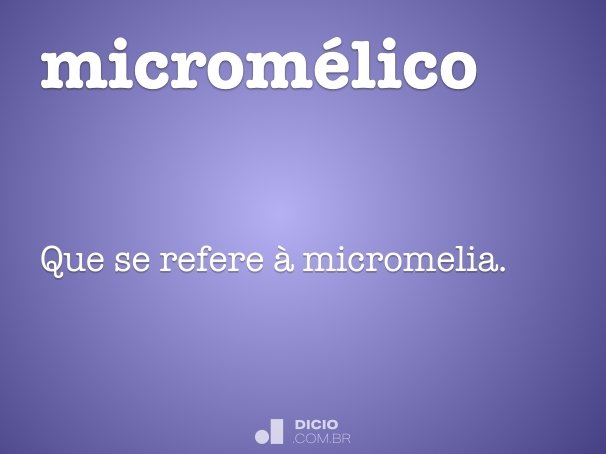 micromélico