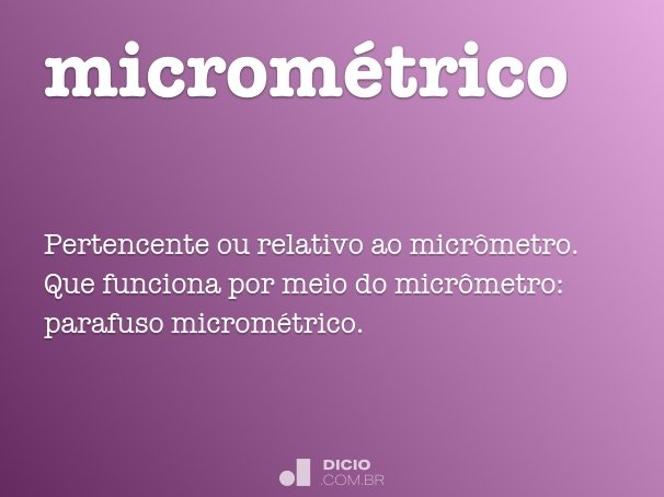 micrométrico