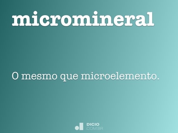 micromineral