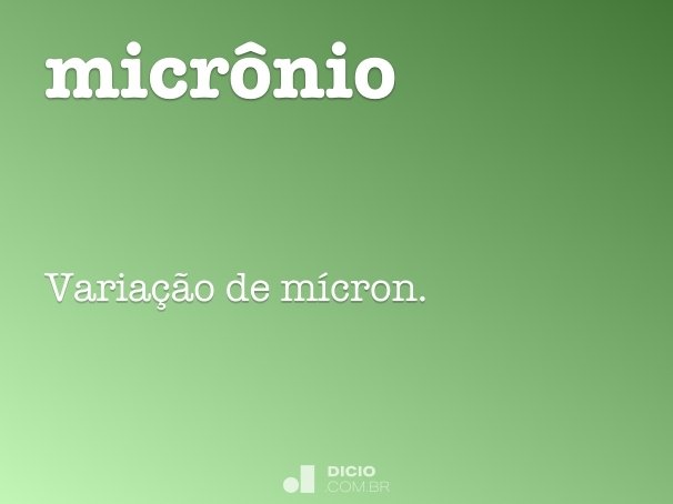micrônio