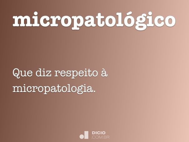 micropatológico