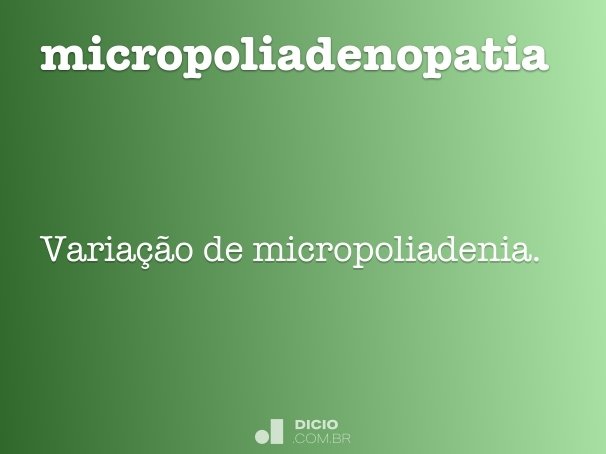 micropoliadenopatia