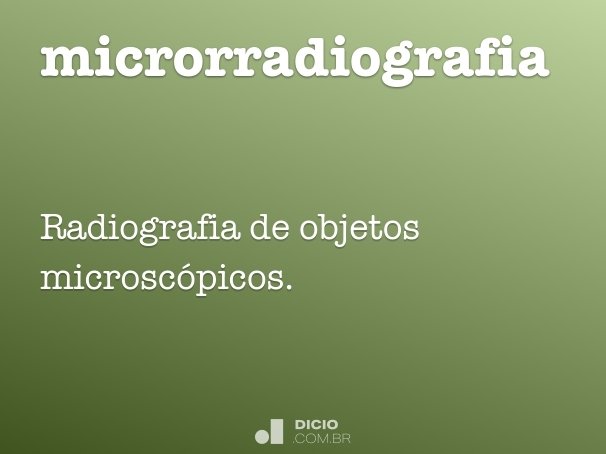microrradiografia