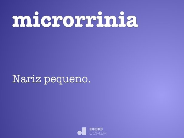 microrrinia