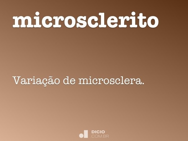 microsclerito