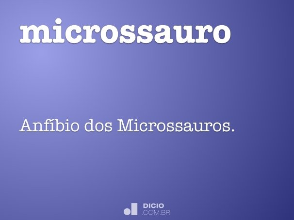 microssauro
